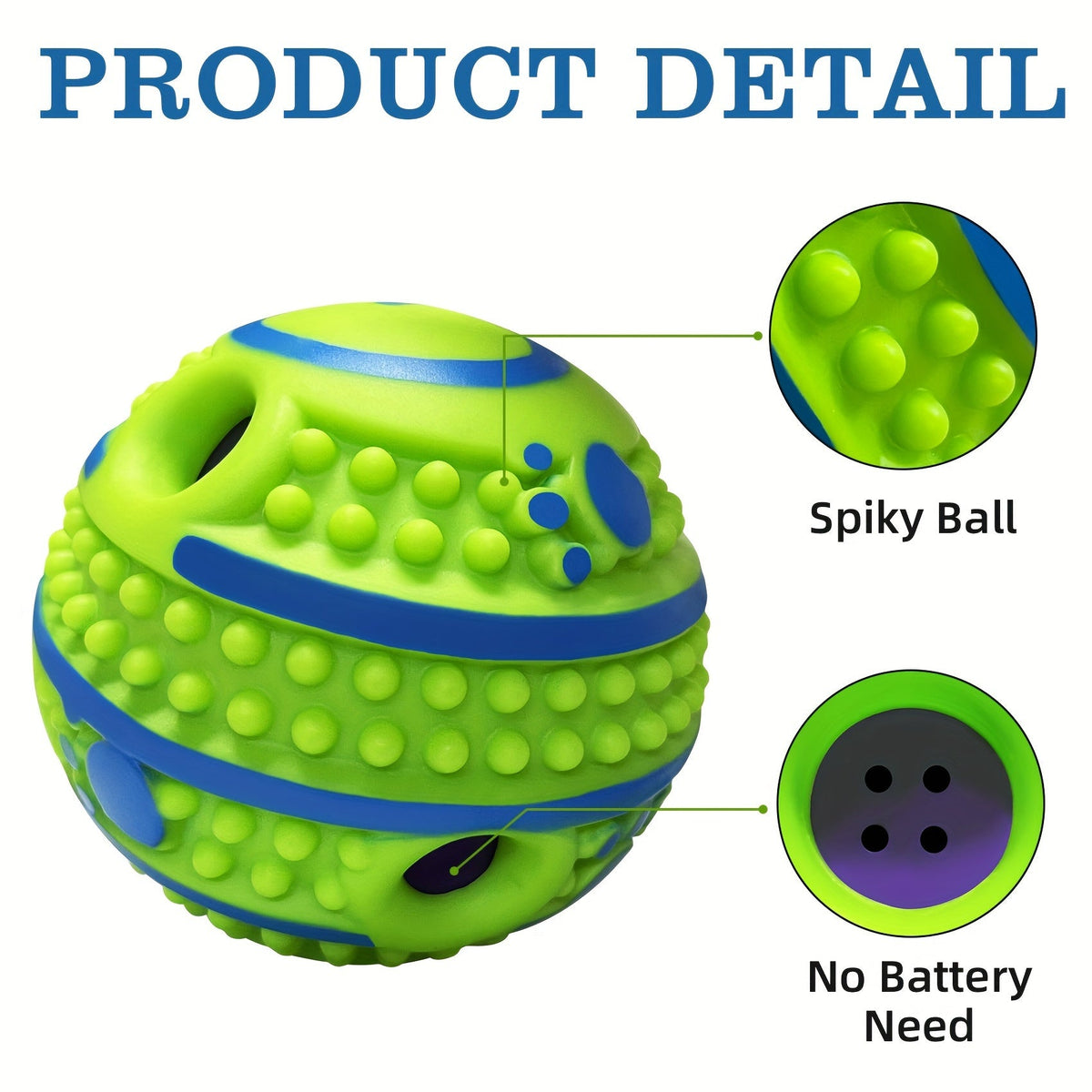 Balle interactive d'entraînement intellectuel pour chien avec voix - Puzzle pour animaux pour stimulation mentale, jouet intelligent à distribution lente pour chiens de petite, moyenne et grande taille, balle d'enrichissement anti-ennui