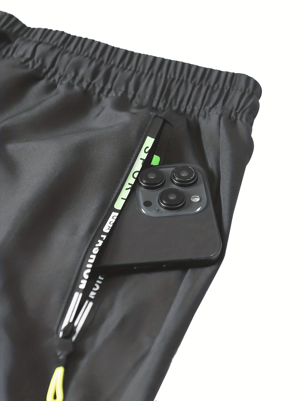 Pantalon cargo multipoches pour femme – Détails zippés vert néon, taille à cordon de serrage, pantalon outdoor pleine longueur pour le voyage, 4 coloris, tailles XS à XXL, streetwear décontracté printemps-automne