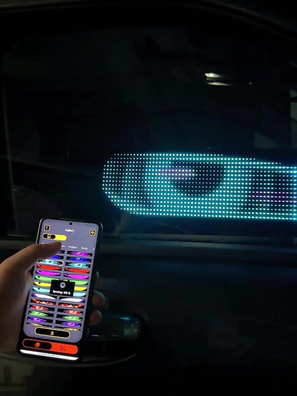 Panneau d'affichage LED matriciel flexible 16x96 – Enseigne défilante RVB programmable avec application et télécommande, alimentée par USB, éclairage animé DIY pour boutique, magasin, hôtel, voiture, décoration intérieure