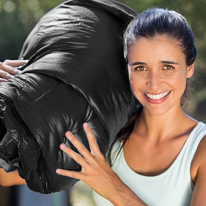 Sac de couchage 3 saisons avec oreiller et sac de compression – Système de couchage léger pour adultes, randonnée, sac à dos, aventures en plein air, voyage et utilisation d'urgence, 4 couleurs