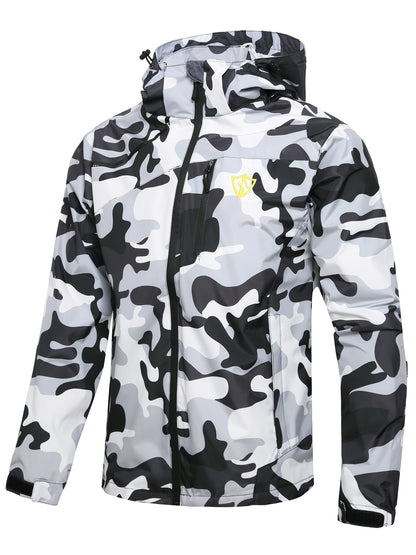 Men's Waterproof Windproof Rain Jacket with Hood – Lightweight Packable Raincoat for Hiking Outdoor Travel S-XXXL Multiple Colors