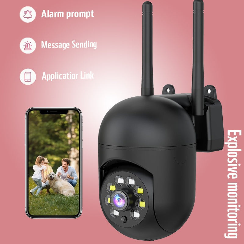 Caméra de sécurité intérieure, pack de 4, 3 MP, sans fil – stockage cloud, Wi-Fi double bande 2,4 G/5 G, détection de mouvement par IA, audio bidirectionnel et vision nocturne couleur pour système de surveillance domestique