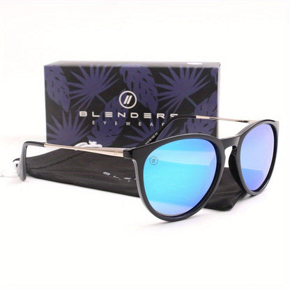 Lunettes de soleil ovales et elliptiques pour femme à dégradé - Monture légère avec charnières métalliques et verres dégradés rose-vert, lunettes tendance avec protection UV pour la conduite et le quotidien, étui et chiffon de nettoyage inclus