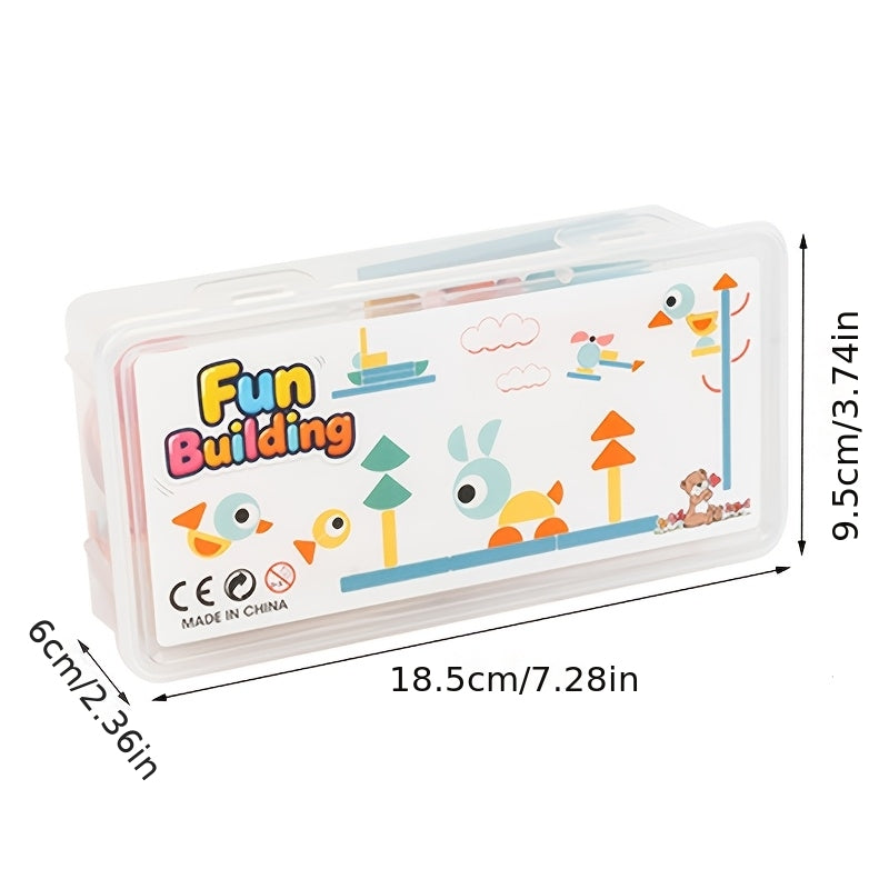 Puzzle de formes géométriques en bois pour tout-petits - Jouet éducatif de tri et d'empilage pour le développement cognitif avec boîte de rangement, cadeau d'apprentissage Montessori pour garçons et filles de 1 à 4 ans, anniversaire, Noël