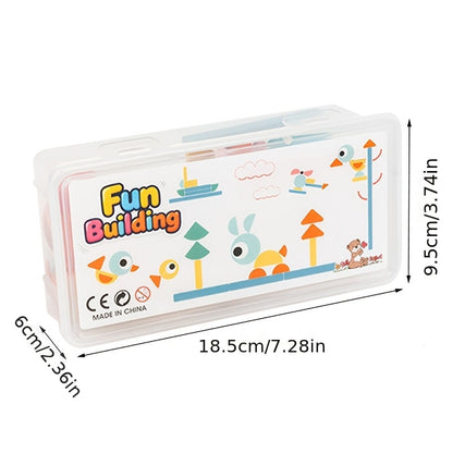 Puzzle de formes géométriques en bois pour tout-petits - Jouet éducatif de tri et d'empilage pour le développement cognitif avec boîte de rangement, cadeau d'apprentissage Montessori pour garçons et filles de 1 à 4 ans, anniversaire, Noël