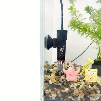 Chauffage d'aquarium submersible USB 10W avec lumière LED – Mini chauffage compact pour aquarium d'eau douce, d'eau de mer et plantes aquatiques, chauffage sûr et durable au design moderne pour petits aquariums