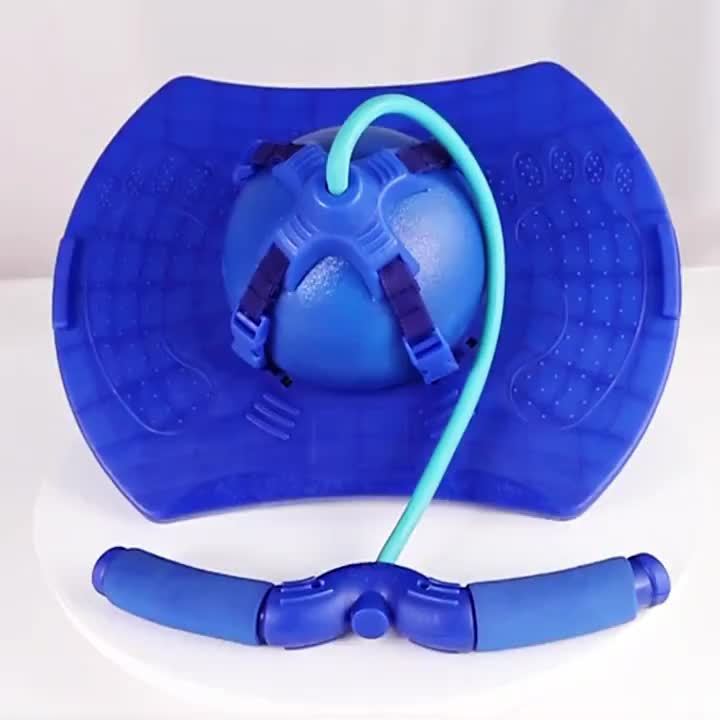 Ballon sauteur avec poignée pour enfants et adultes – Ballon sauteur de fitness anti-éclatement, haute élasticité, pour exercices et loisirs en intérieur et en extérieur, sans pile, idée cadeau idéale