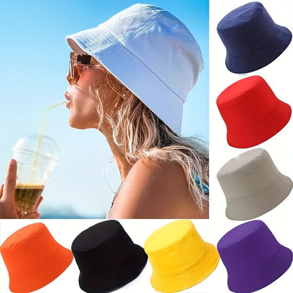 Lot de 4 bobs pliables pour hommes et femmes - Chapeaux souples de couleur unie, compacts, avec protection solaire UPF pour les activités en plein air, la plage, la randonnée, la pêche, le camping et les voyages, chapeau d'été unisexe, couleurs aléatoires