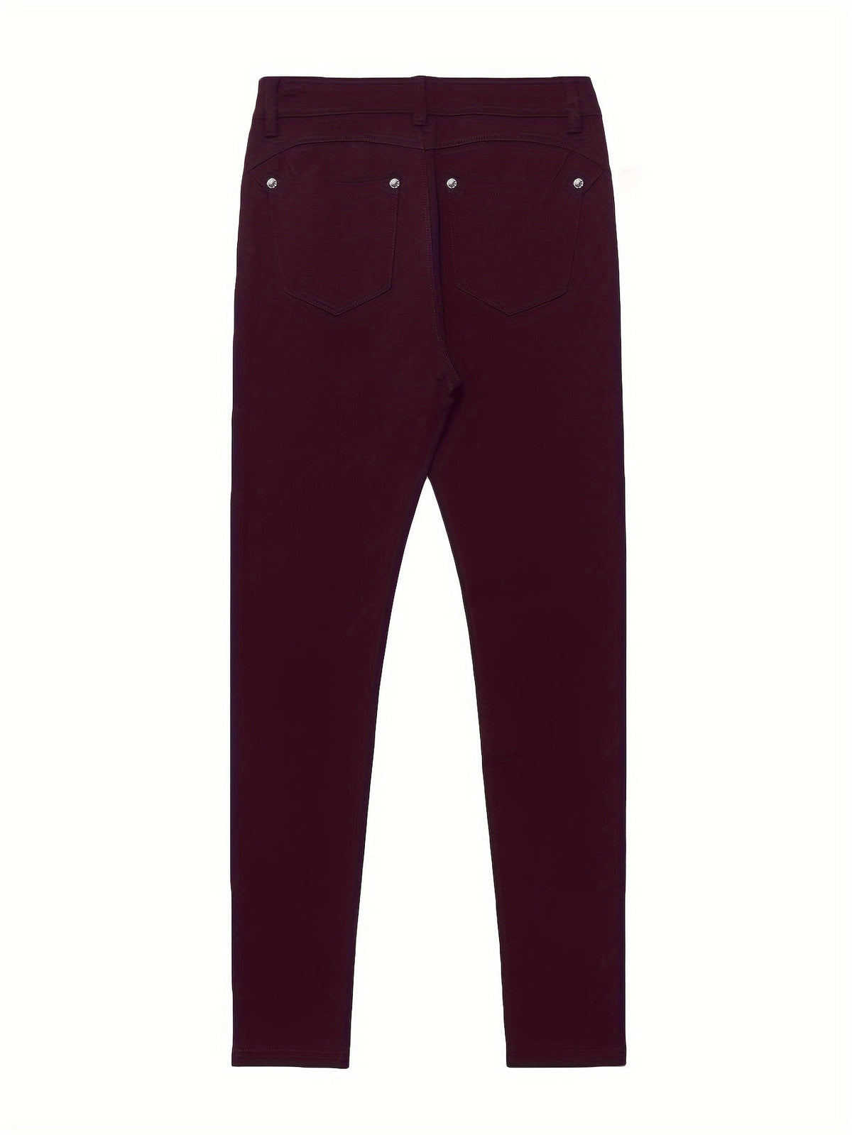 Jean skinny stretch taille haute pour femme, détail bouton en métal, style urbain, pantalon en jean coupe ajustée, 10 couleurs, S-XXL