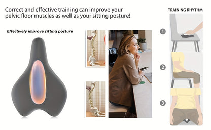 Coussin stimulateur électrique EMS pour le renforcement du plancher pelvien - Appareil d'exercices de Kegel pour la rééducation et la remise en forme à domicile pour hommes et femmes