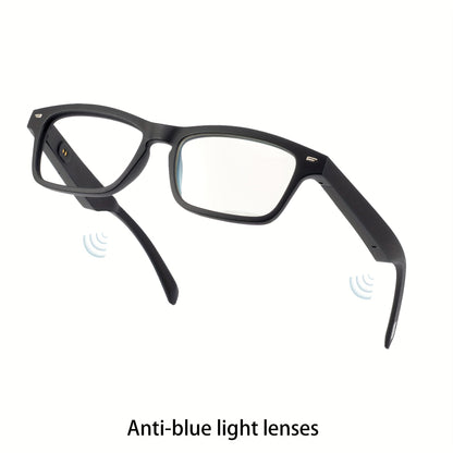 Lunettes intelligentes avec traduction instantanée en 160 langues, assistant GPT, audio Bluetooth 5.2, appels mains libres, lecture de musique, verres photochromiques et anti-lumière bleue – Technologie portable unisexe