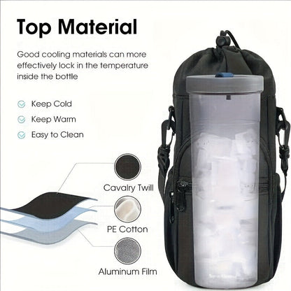 Sac à bandoulière croisé – Sac de jour monobretelle, sacoche pour téléphone légère et multifonction avec sangle réglable, tissu résistant, pour sports en plein air, randonnée, voyage, fitness, usage quotidien – Hommes et femmes