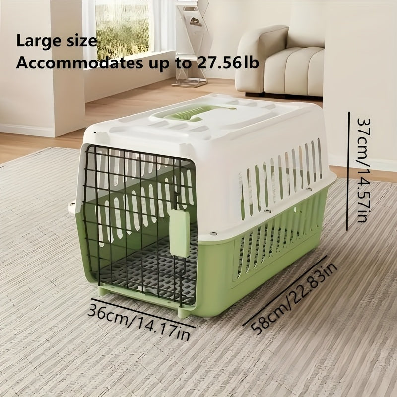 Caisse de transport pour animaux certifiée pour l'aviation – Approuvée IATA et FAA, transporteur portable pour chiens et chats, conforme aux normes des cabines aériennes, respirant, robuste, facile à assembler, caisse de voyage pour petits animaux.
