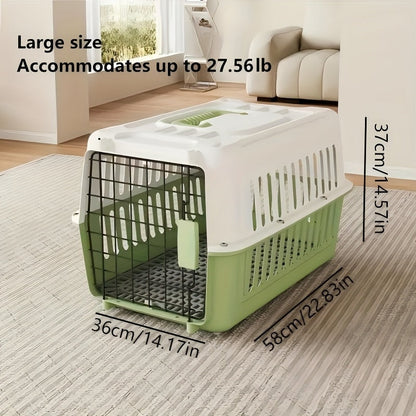 Caisse de transport pour animaux certifiée pour l'aviation – Approuvée IATA et FAA, transporteur portable pour chiens et chats, conforme aux normes des cabines aériennes, respirant, robuste, facile à assembler, caisse de voyage pour petits animaux.