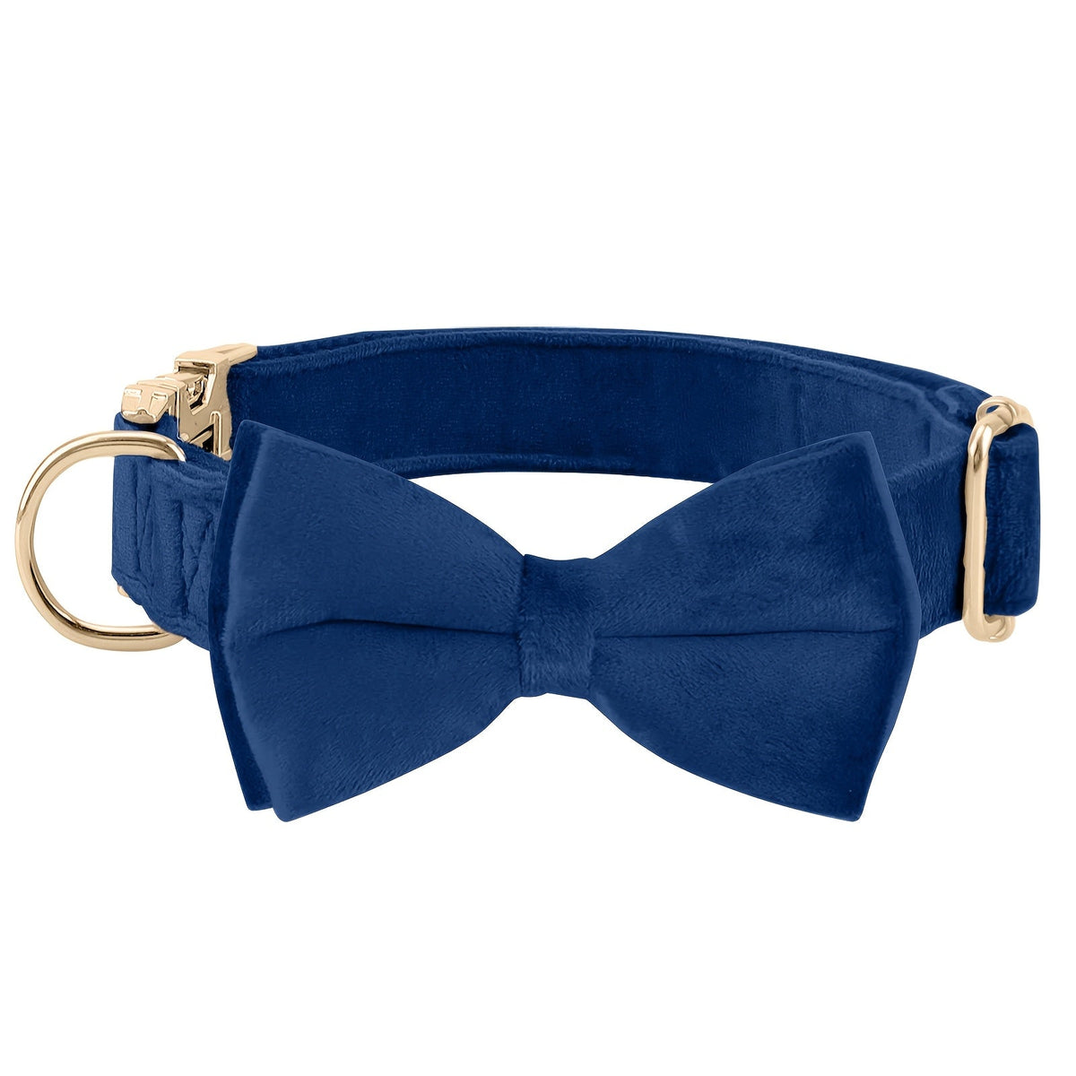 Collier avec nœud papillon pour chien en velours réglable avec boucle en métal - Collier avec nœud papillon mignon pour chiot, tailles S-XL pour chiens petits, moyens et grands, 12 couleurs, cadeau durable et élégant pour chien