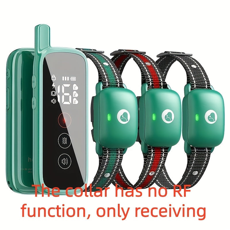 Collier de dressage pour chien avec télécommande, 3 modes de dressage : bip, vibration et stimulation électrostatique, collier électronique pour chiens de taille moyenne et grande, fonction de réception à distance avec icône intelligente