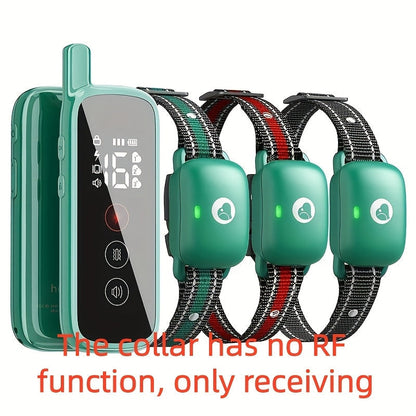Collier de dressage pour chien avec télécommande, 3 modes de dressage : bip, vibration et stimulation électrostatique, collier électronique pour chiens de taille moyenne et grande, fonction de réception à distance avec icône intelligente
