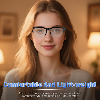 Smart Audio Glasses Photochromic Auto-Tinting Lenses Bluetooth Speaker Microphone – HD Voice Calls HiFi Music UV Protection Wireless Smart Sunglasses Sports Driving Fishing Daily Wear