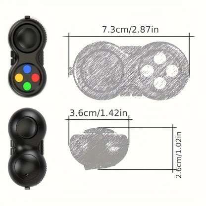 Lot de 3 manettes anti-stress - Manette rétro avec 8 fonctions de manipulation, jouet anti-stress et anti-anxiété pour enfants, adolescents et adultes, outil sensoriel TDAH, activité sans écran, choix de couleurs multiples