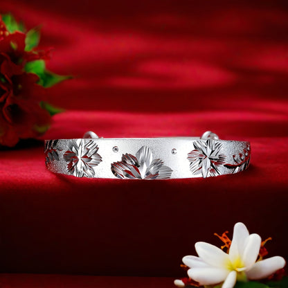 Bracelet ajustable coulissant pour femme en argent sterling 925 – Jonc élégant à fermoir coulissant en argent et or, cadeau idéal pour maman, la fête des mères, un anniversaire ou toute occasion spéciale