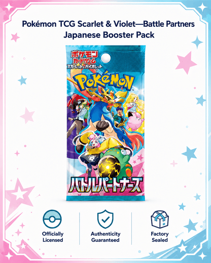 Pokémon TCG Écarlate et Violet Partenaires de combat Booster japonais – 5 cartes par booster, Pokémon partenaires des dresseurs N, Lilie, Tili, Mashynn, cartes Pokémon japonaises pour collectionneurs et amateurs d'ouverture de boosters