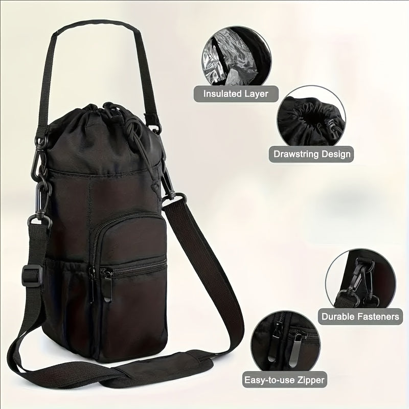 Sac à bandoulière croisé – Sac de jour monobretelle, sacoche pour téléphone légère et multifonction avec sangle réglable, tissu résistant, pour sports en plein air, randonnée, voyage, fitness, usage quotidien – Hommes et femmes