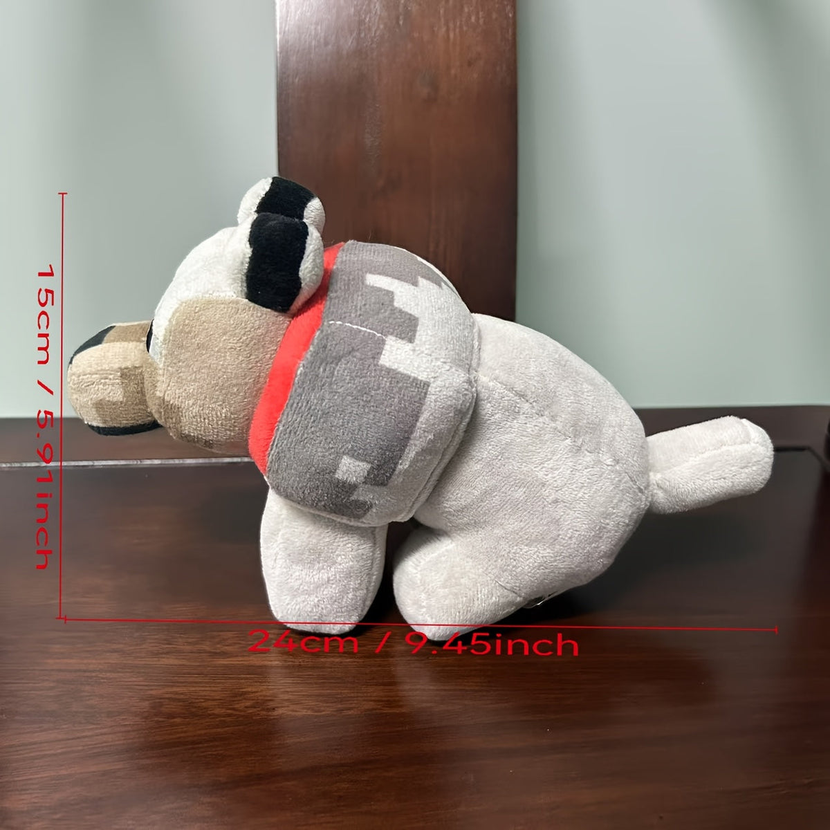 Peluche loup – Adorable doudou loup gris tout doux pour garçons et filles, mini peluche loup format poche, cadeau d’anniversaire ou de Noël pour les amoureux des loups et les tout-petits