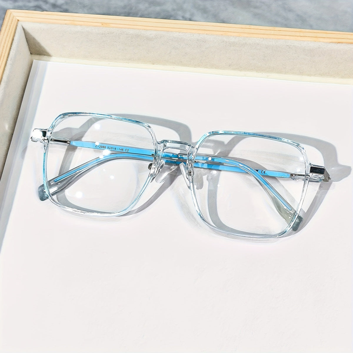 Lunettes de lecture surdimensionnées anti-lumière bleue pour hommes et femmes – Lunettes de repos pour écran à verres transparents, charnières à ressort en métal, dioptries de +1,0 à +4,0, 4 couleurs