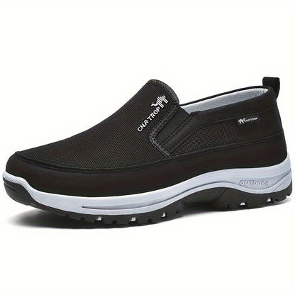 Men's Hiking Shoes Non-Slip Breathable Outdoor Trail Sneakers Lightweight Cushioned Walking Shoes for Men 4 Colors Sizes US 6.5-12.5 Comfortable Trekking Shoes for Camping Adventure Travel