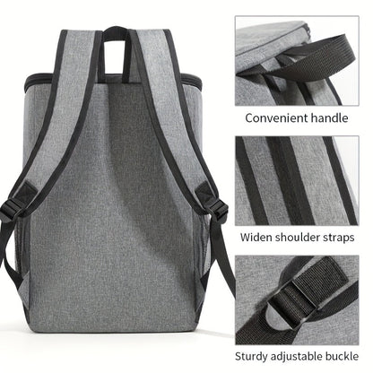Sac à dos isotherme extra large, peut contenir plus de 30 canettes, sac à bandoulière étanche pour hommes et femmes, parfait pour le camping, le barbecue, la plage, le pique-nique et la randonnée – Compatible avec les pains de glace