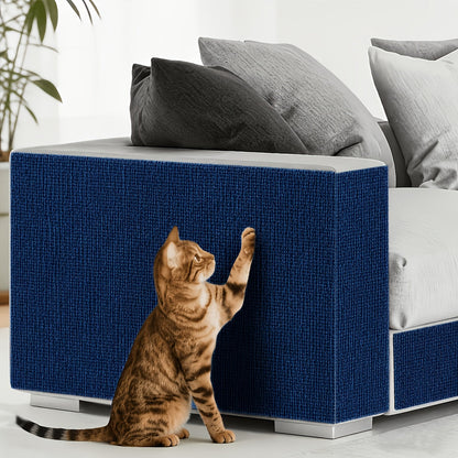 Self-Adhesive Cat Scratching Pads 2 Rolls 23.62x11.81" - Thickened Anti-Scratch Mat Peel & Stick - Multiple Colors Cuttable Cat Scratch Protector for Sofa Furniture Living Room - Easy Install Cat Pad