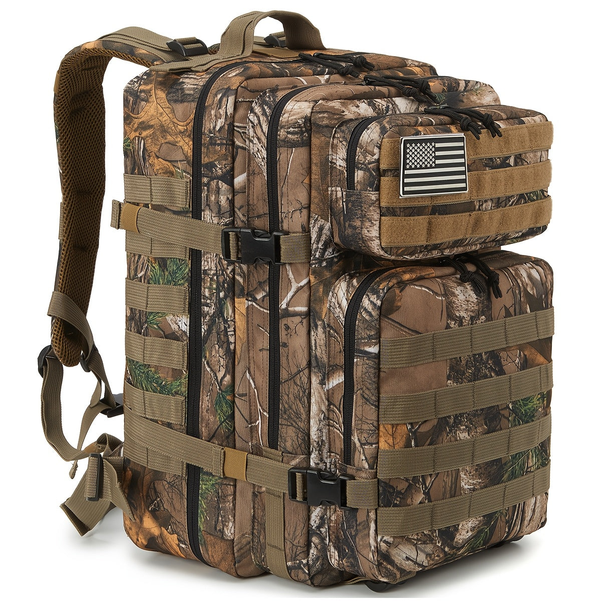 Sac à dos tactique 45 L pour hommes et femmes – Sac de randonnée, camping et voyage grande capacité, sac d'évacuation 3 jours pour le fitness et l'aventure en plein air, 13 coloris disponibles