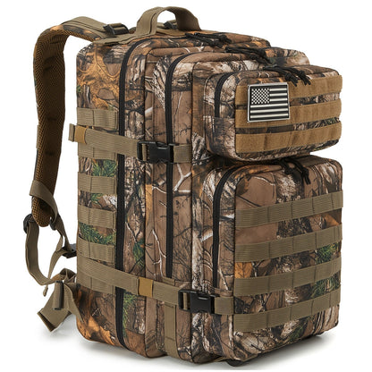 Sac à dos tactique 45 L pour hommes et femmes – Sac de randonnée, camping et voyage grande capacité, sac d'évacuation 3 jours pour le fitness et l'aventure en plein air, 13 coloris disponibles