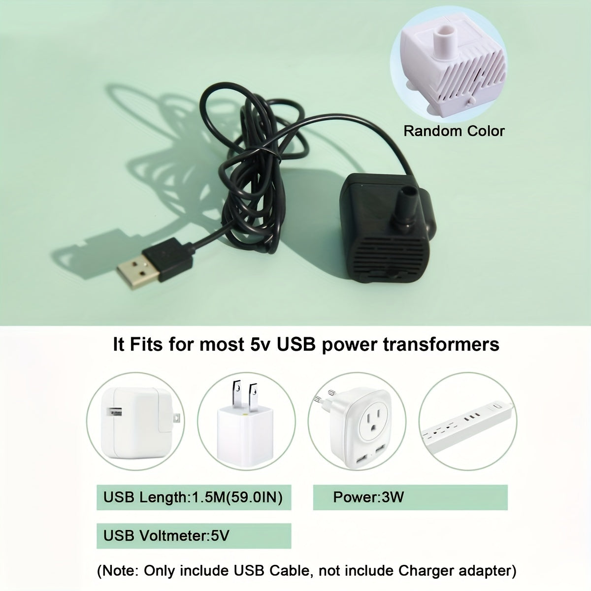 Fontaine à eau pour animaux 1,5 L, silencieuse, alimentée par USB, sans BPA - Fontaine automatique pour chats et petits animaux, facile à nettoyer, sans pile, distributeur d'eau filtrée fraîche en continu