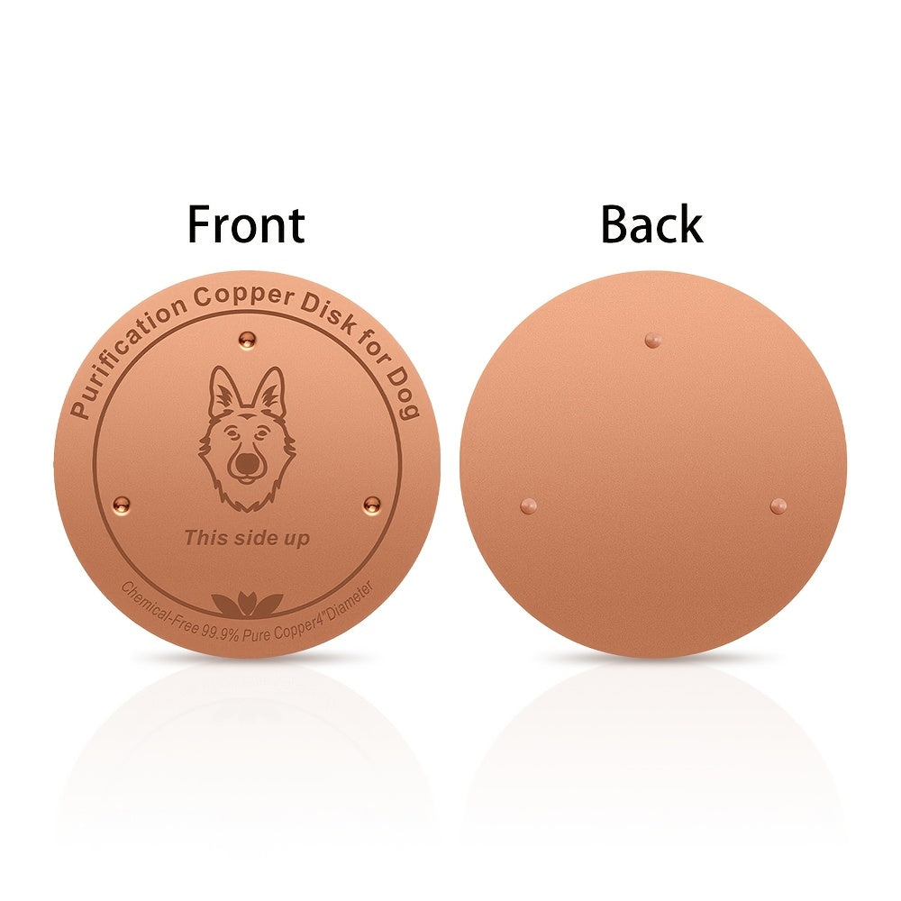 Bol à eau pour animaux en cuivre pur, cuivre à 99,9 % purifiant naturellement l'eau, pour chiens, chats et bétail, filtration physique réutilisable, aucun remplacement de filtre nécessaire