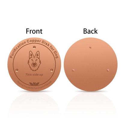 Bol à eau pour animaux en cuivre pur, cuivre à 99,9 % purifiant naturellement l'eau, pour chiens, chats et bétail, filtration physique réutilisable, aucun remplacement de filtre nécessaire