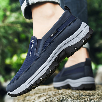 Chaussures de marche décontractées pour hommes - Baskets légères et confortables au quotidien avec soutien amorti pour la marche, les voyages et une utilisation quotidienne, disponibles en gris, noir, marron et bleu marine, tailles US 7,5 à 12,5