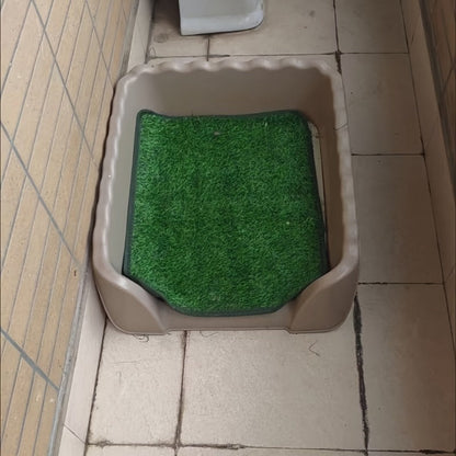 Tapis d'herbe artificielle pour chien, lavable et réutilisable, anti-odeur, pour l'apprentissage de la propreté à l'intérieur, 46 cm x 70 cm – Tapis de propreté en gazon pour chien