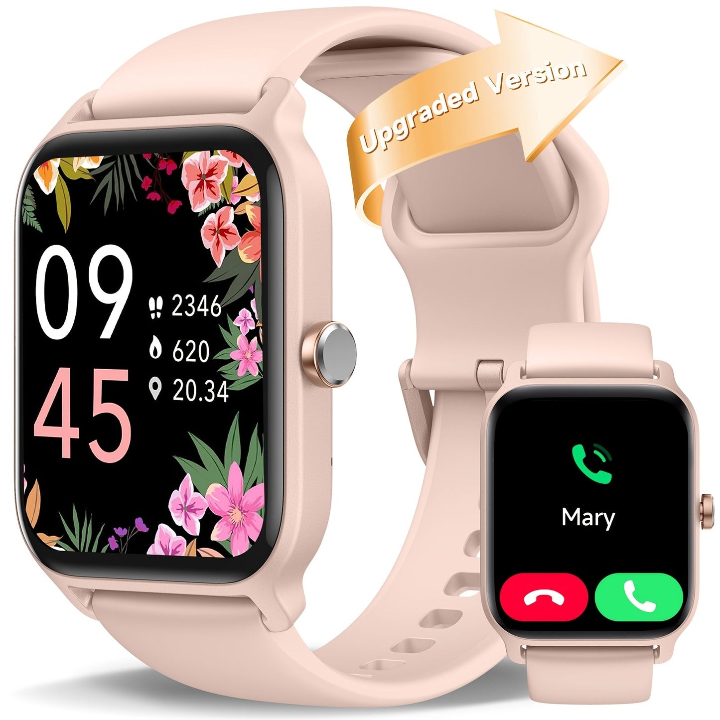 FAWEIO Smart Watch with Alexa & Wireless Calling – 1.8" HD Touchscreen, Fitness Tracker, 100+ Sports Modes, Compatible with iPhone & Android, for Women & Men