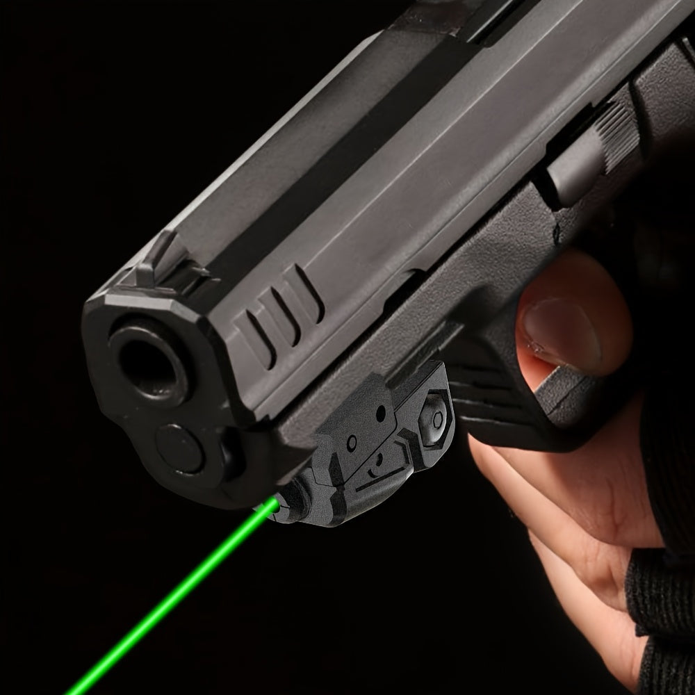 Viseur laser compact pour pistolet, vert, rouge ou violet, rechargeable par USB-C, laser ultra-compact pour arme de poing avec rail Picatinny de 20 mm, interrupteur ambidextre pour la plupart des pistolets et fusils