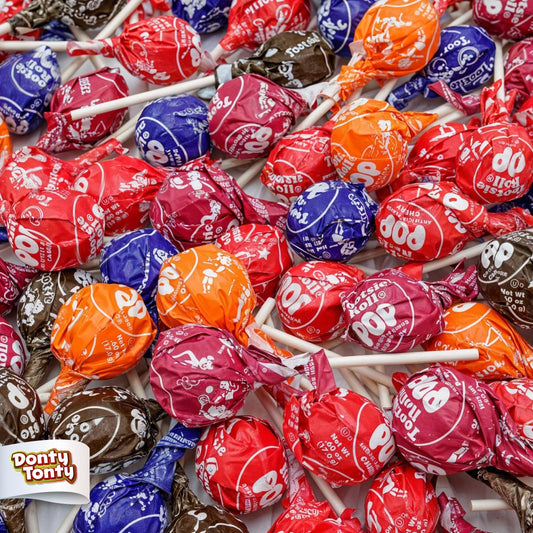 Tootsie Roll Pops Bulk Lollipops – 5 Assorted Flavors Individually Wrapped Suckers with Chewy Chocolate Center, Perfect for Parties, Office Candy Bowls, Halloween & Gifting