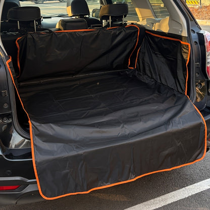 Housse de siège de voiture et tapis de coffre pour chien – Tapis imperméable et antidérapant pour siège arrière, coffre de SUV et camionnette avec 2 crochets, tapis de voyage durable pour cage de chien en voiture