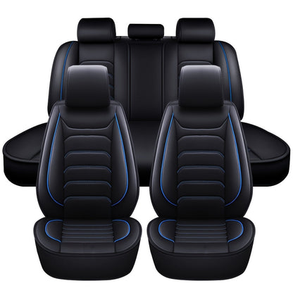 Housses de siège auto en similicuir, ensemble complet 5 places – Protection intégrale 360° imperméable, rembourrage en mousse souple, revêtement antidérapant, ajustement universel pour voitures, camions, berlines et SUV, 6 couleurs disponibles