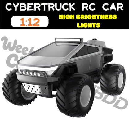 Camion monstre télécommandé échelle 1:12, 2,4 GHz, 4 roues motrices, véhicule tout-terrain avec lumières LED, effets sonores réalistes et poignée ergonomique pour enfants et adultes