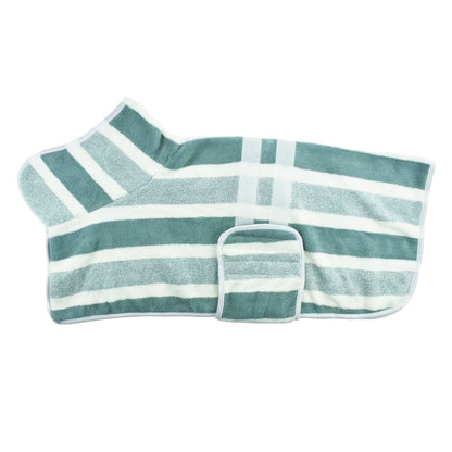 Peignoir de bain séchage rapide pour chiens, serviette enveloppante pour chiens de petite, moyenne et grande taille, fermeture à boutons-pression réglable, robe de séchage toutes saisons après le bain, peignoir pour animal lavable en machine