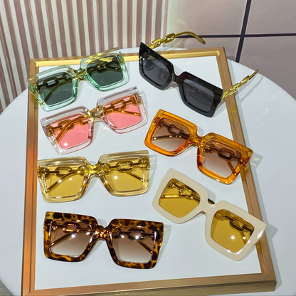 14 Pcs Women's Square Glasses Set – Chic Tinted Lenses, Minimalist Plastic Frames, Fashion Eyewear for Parties, Festivals & Everyday Style, European American Trendy Design