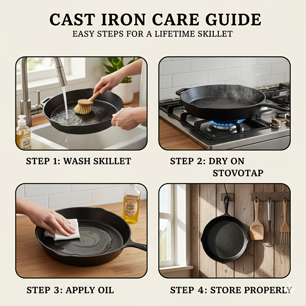 Ensemble d'ustensiles de cuisine en fonte, 6 pièces : poêle antiadhésive, cocotte, poêle à griller, kit pour induction, gaz, feu de camp, barbecue, cuisine en plein air et maison