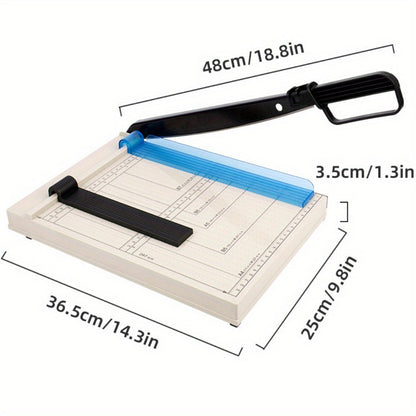 Massicot robuste de 12 pouces avec protection de sécurité, arrondisseur d'angles, grille de précision pour photos, papier cartonné, scrapbooking, documents de bureau et travaux manuels