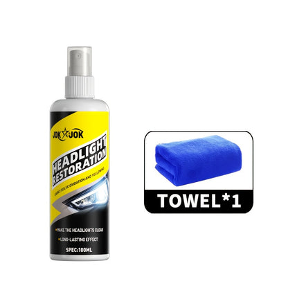 Kit de restauration de phares avec revêtement céramique avancé – Élimine le voile jauni, le ternissement et les dommages causés par les UV, restaure la clarté et la brillance de tous les phares de véhicule, protection durable contre les intempéries