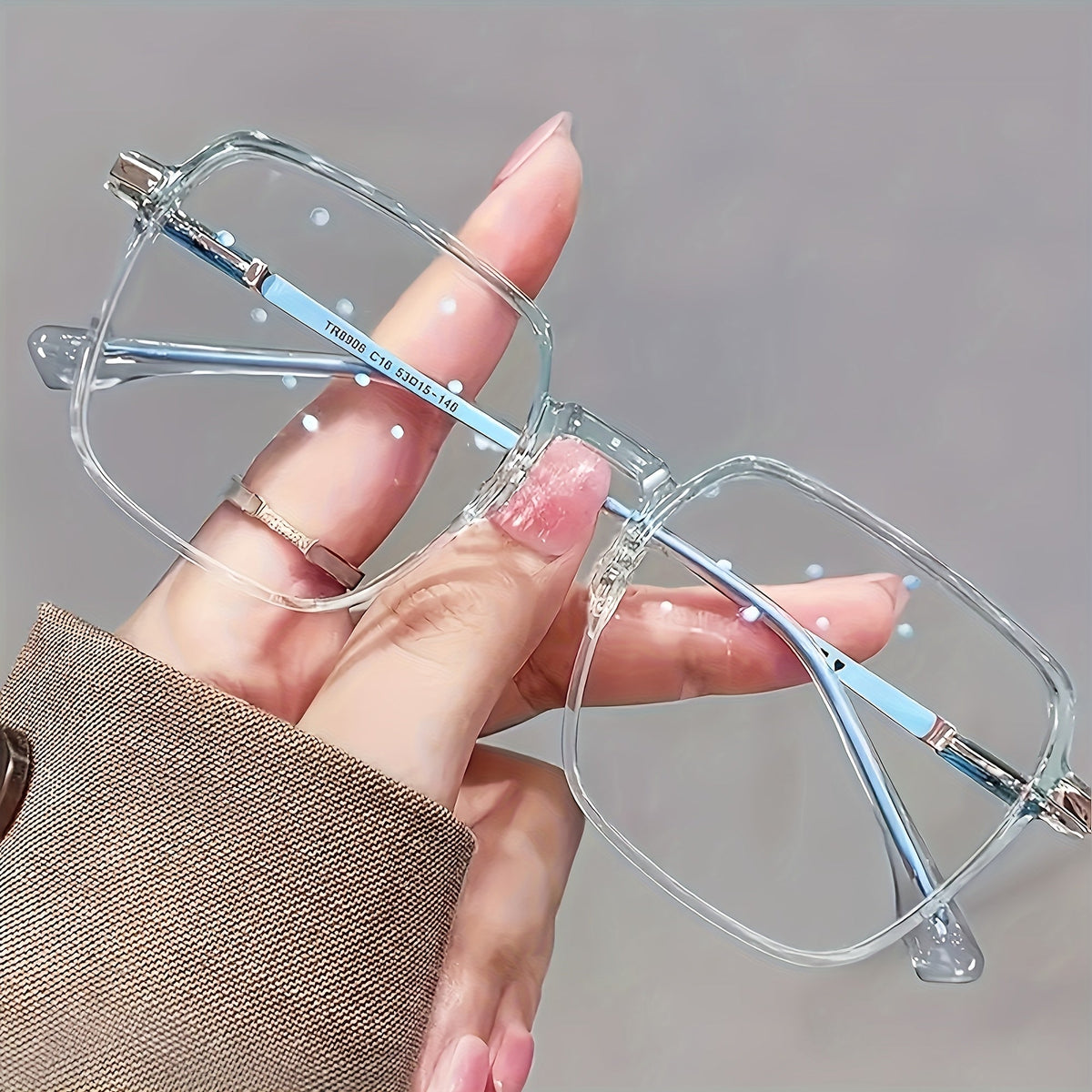 Lunettes de lecture surdimensionnées anti-lumière bleue pour hommes et femmes – Lunettes de repos pour écran à verres transparents, charnières à ressort en métal, dioptries de +1,0 à +4,0, 4 couleurs